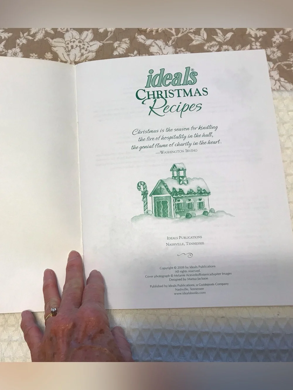 Christmas Recipes Cookbook - Holiday Recipe Collection (Red/Brown)